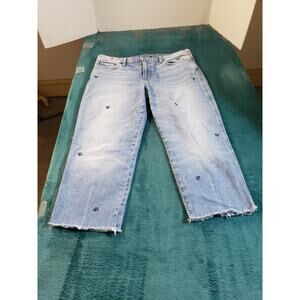 Lucky Brand Jeans Sz 10 Womens Blue Stretch Pants Ladies Mid Rise Boyfriend